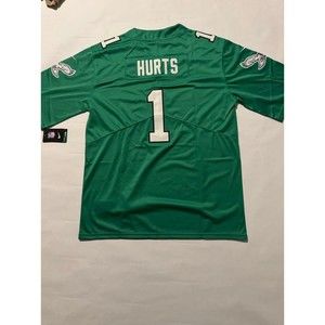 Jalen Hurts Eagles Nike Kelly Green Thowback Jersey Brand New With tags